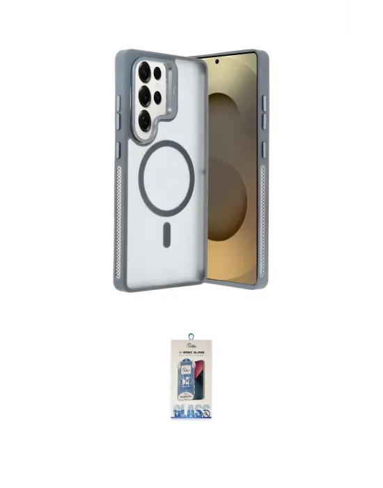 ieg™ Galaxy S25 Ultra Kılıf Akış Form - Siyah Joko Magic 5D Cam