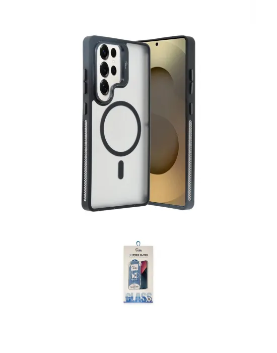 ieg™ Galaxy S25 Ultra Kılıf Akış Form - Siyah Joko Magic 5D Cam