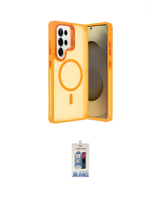 ieg™ Galaxy S25 Ultra Kılıf Akış Form - Siyah Joko Magic 5D Cam