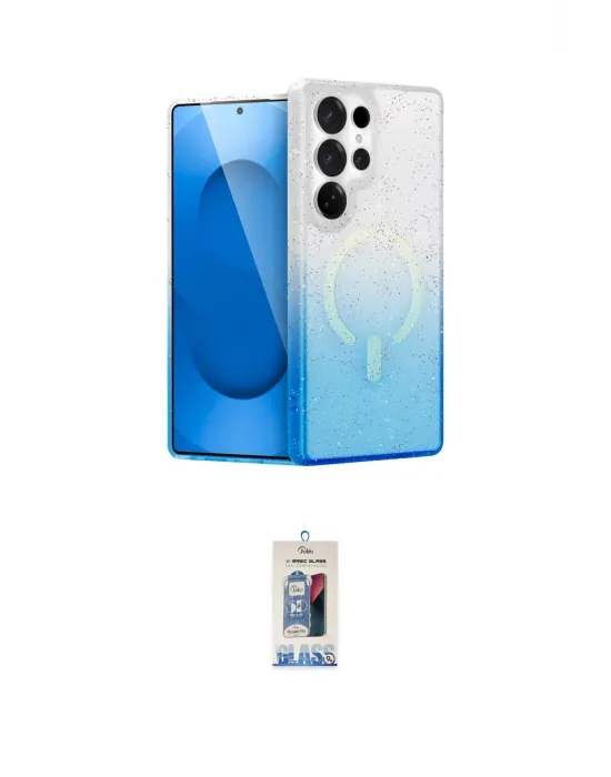 ieg™ Galaxy S25 Ultra Kılıf Eksen Minimal Özel Seri - Siyah Joko Magic 5D Cam