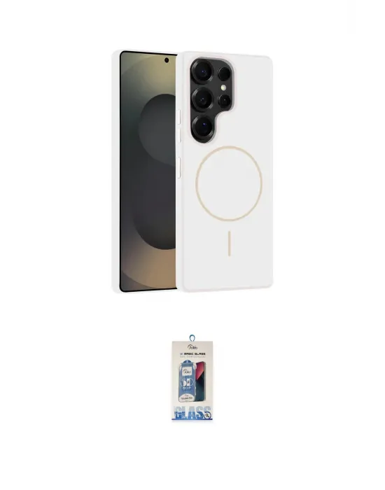 ieg™ Galaxy S25 Ultra Kılıf Yankı Form Serisi - Siyah Joko Magic 5D Cam