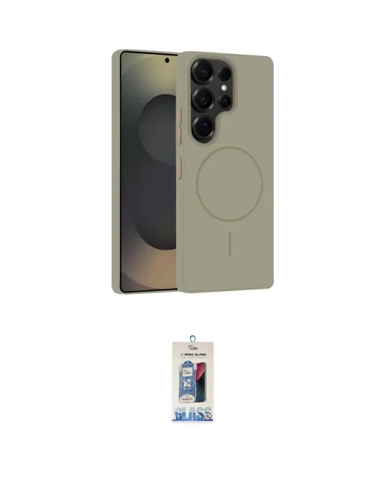 ieg™ Galaxy S25 Ultra Kılıf Yankı Form Serisi - Siyah Joko Magic 5D Cam