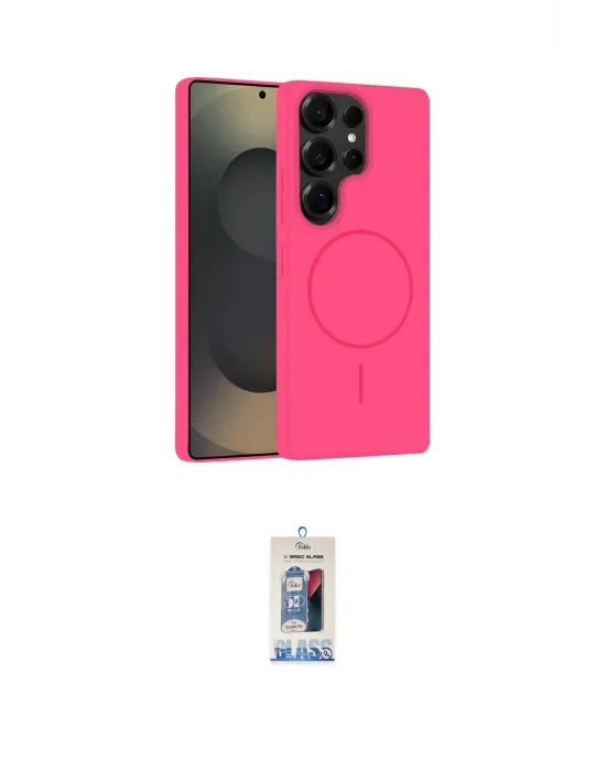 ieg™ Galaxy S25 Ultra Kılıf Yankı Form Serisi - Siyah Joko Magic 5D Cam