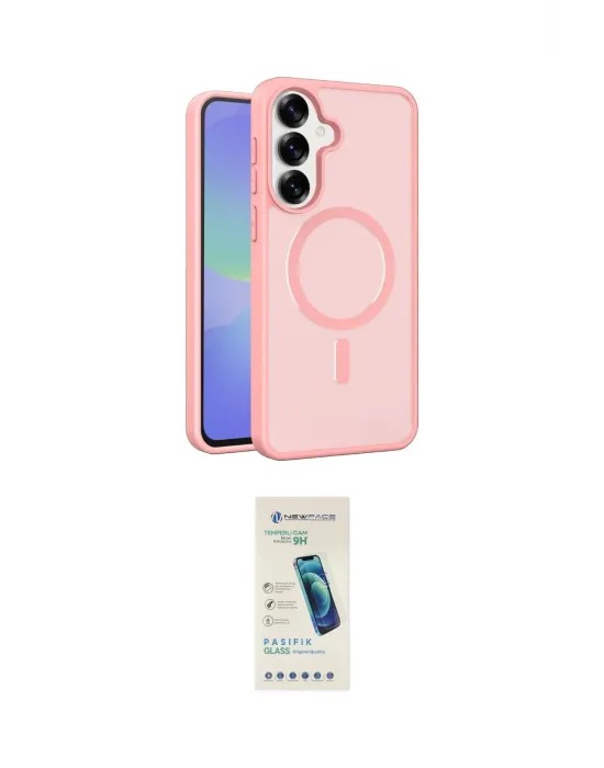 ieg™ Galaxy S26 Kılıf Siluet Minimal Prime - Şeffaf Pasifik Cam Ekran Koruyucu