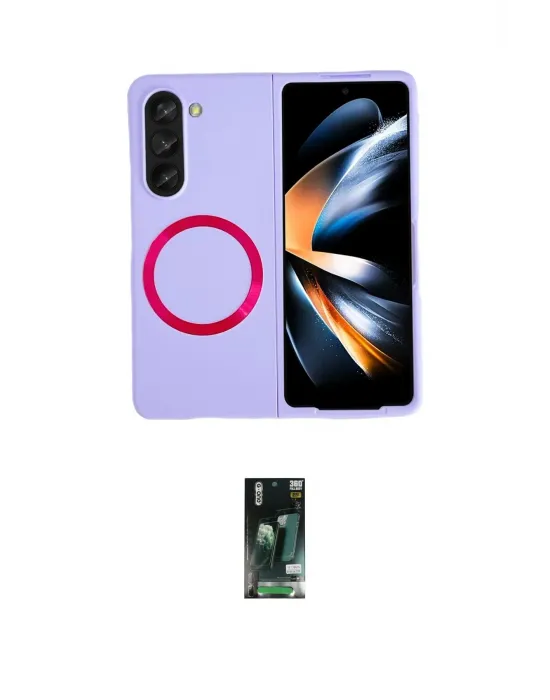ieg™ Galaxy Z Fold 5 Kılıf Ahenk Form Prime - Şeffaf 360 Fold Full Body