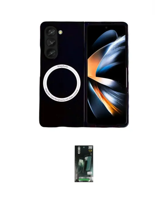 ieg™ Galaxy Z Fold 5 Kılıf Ahenk Form Prime - Şeffaf 360 Fold Full Body