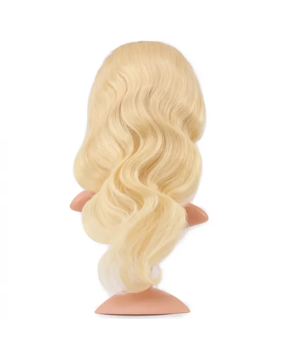 Gerçek Front Lace Dalgalı Platin Tül Peruk - 60-65cm