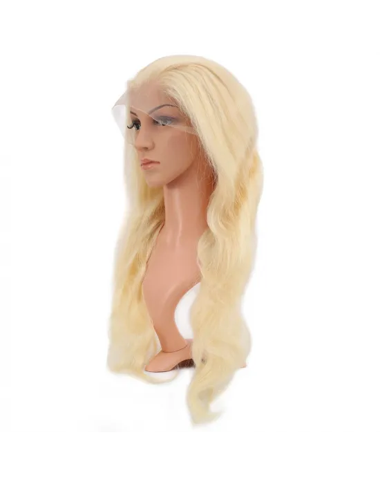 Gerçek Front Lace Dalgalı Platin Tül Peruk - 65-70cm