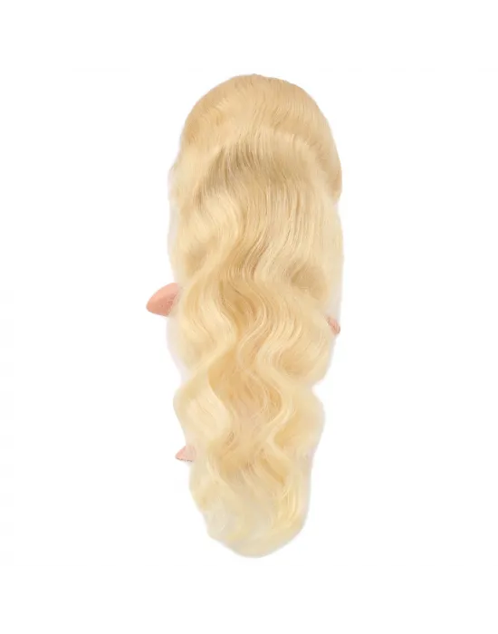 Gerçek Front Lace Dalgalı Platin Tül Peruk - 75-80cm