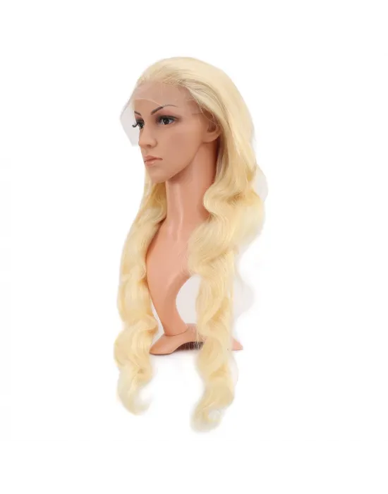Gerçek Front Lace Dalgalı Platin Tül Peruk - 80-85cm
