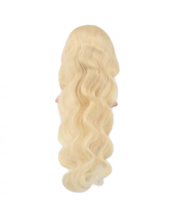 Gerçek Front Lace Dalgalı Platin Tül Peruk - 80-85cm