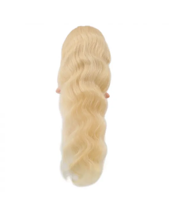 Gerçek Front Lace Dalgalı Platin Tül Peruk - 85-90cm