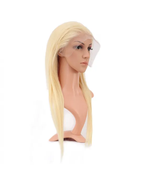 Gerçek Front Lace Düz Platin Tül Peruk - 60-65cm