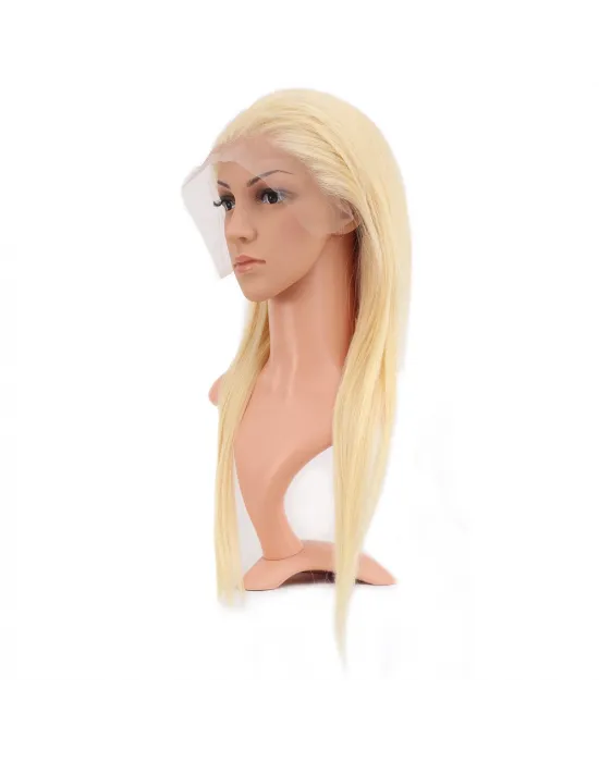 Gerçek Front Lace Düz Platin Tül Peruk - 60-65cm
