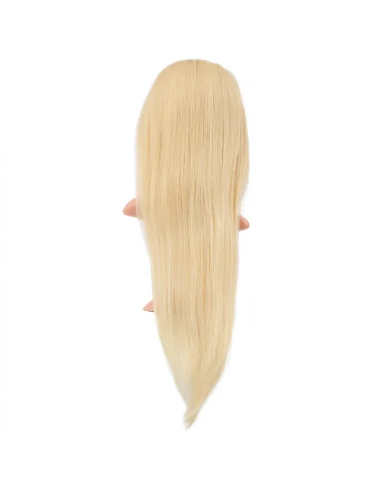 Gerçek Front Lace Düz Platin Tül Peruk - 75-80cm