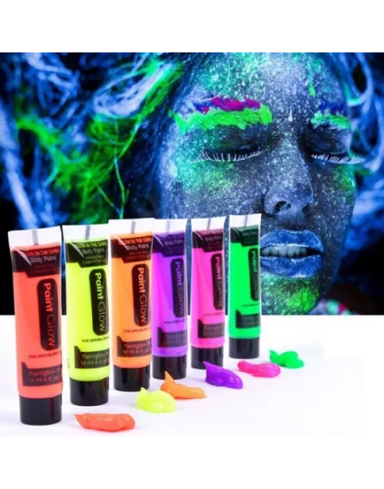 Glow Stick Boya Fosforlu Krem Boya 12 Adet