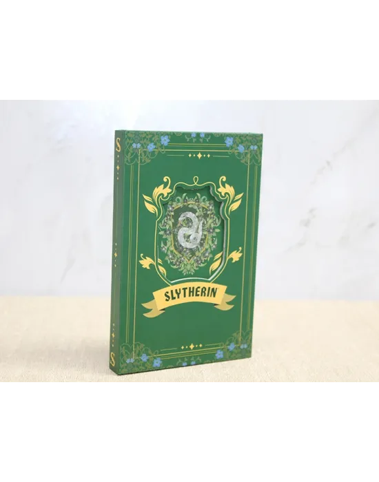 Harry Potter Slytherin Deri Defter