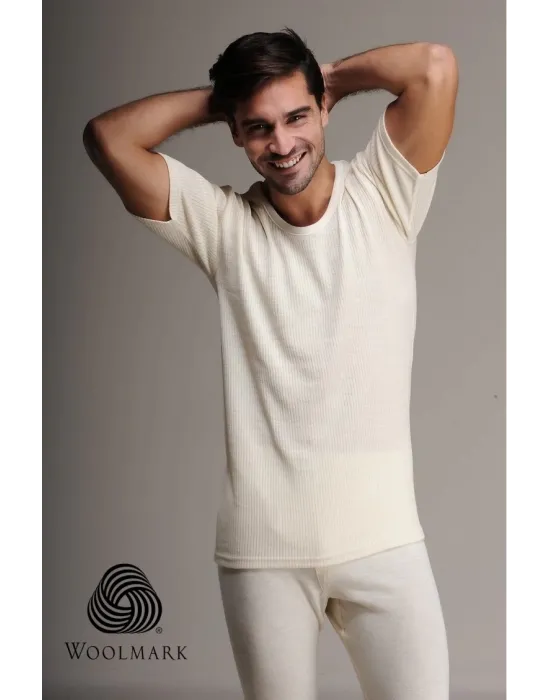 ieg™ Hasyün 1000 %100 Yün Erkek Kısa Kol Fanila