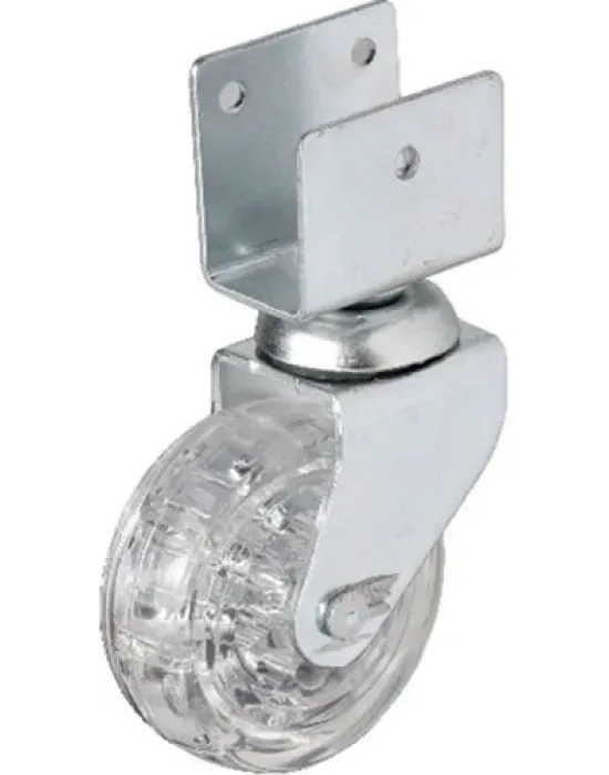 ieg™ Hts 328 - 50x20 mm Şeffaf Makaralı Kısa U Tablalı Teker 4 Adet