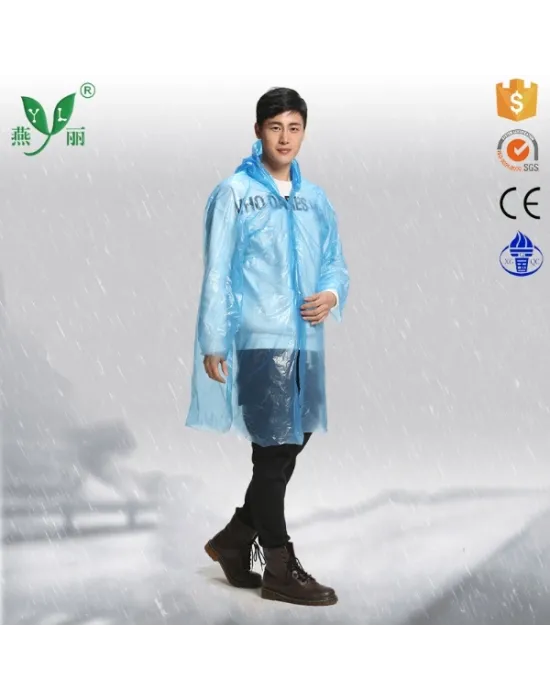 İnce Şeffaf Yağmurluk