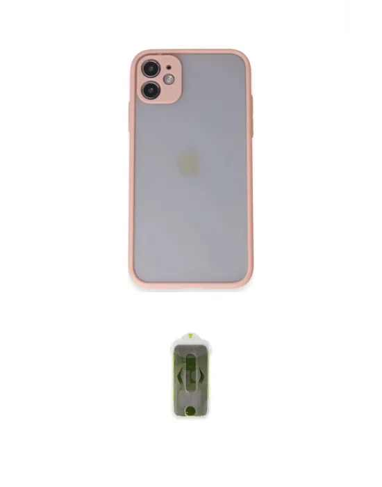 ieg™ iPhone 11 Kılıf Ahenk Çizgi Serisi - Siyah Joko Magic 5D Hayalet Cam
