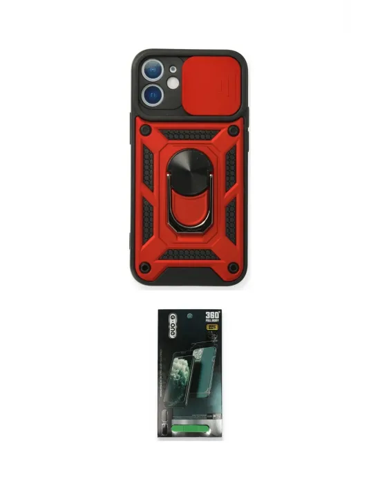 ieg™ iPhone 11 Kılıf Ahenk Klasik - Şeffaf 360 Full Body Arka Koruyucu