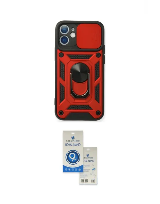 ieg™ iPhone 11 Kılıf Ahenk Klasik - Şeffaf Royal Nano Ekran Koruyucu
