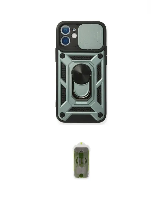 ieg™ iPhone 11 Kılıf Ahenk Klasik - Siyah Joko Magic 5D Hayalet Cam