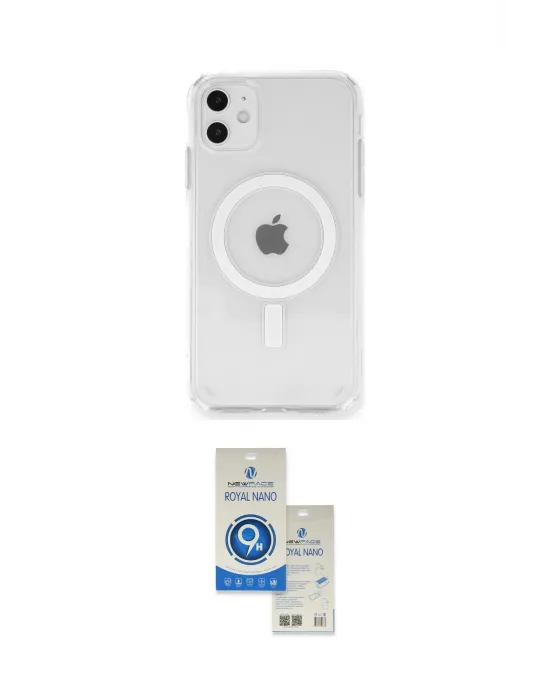 ieg™ iPhone 11 Kılıf Ahenk Yansıma Prime - Şeffaf Royal Nano Ekran Koruyucu