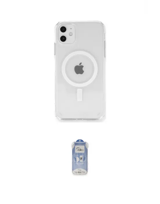 ieg™ iPhone 11 Kılıf Ahenk Yansıma Prime - Siyah Joko Magic 5D Cam