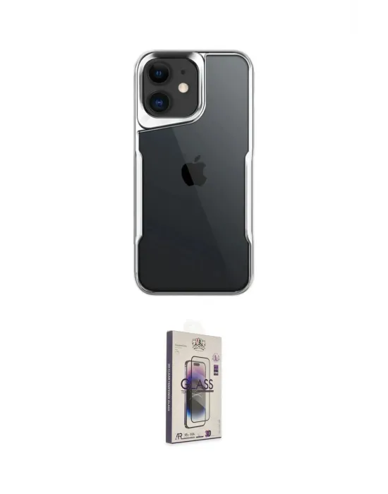 ieg™ iPhone 11 Kılıf Akış Çizgi Koleksiyonu - Siyah Bilvis 3D Cam Ekran Koruyucu