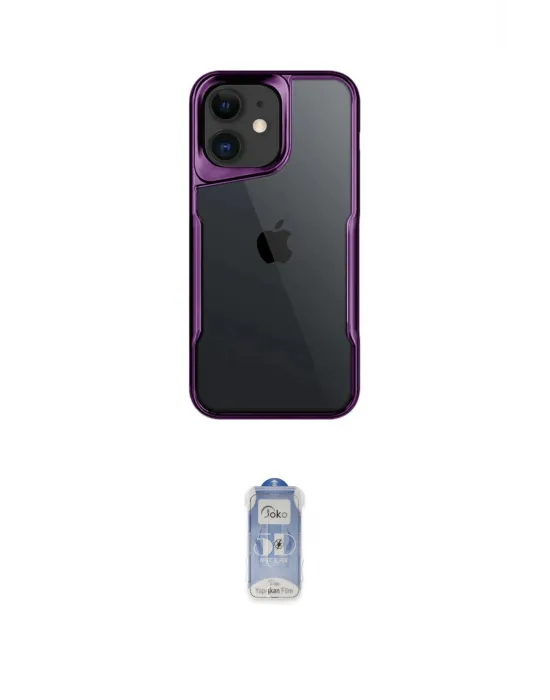 ieg™ iPhone 11 Kılıf Akış Çizgi Koleksiyonu - Siyah Joko Magic 5D Cam