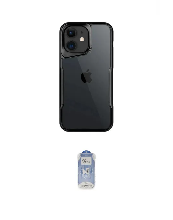 ieg™ iPhone 11 Kılıf Akış Çizgi Koleksiyonu - Siyah Joko Magic 5D Cam