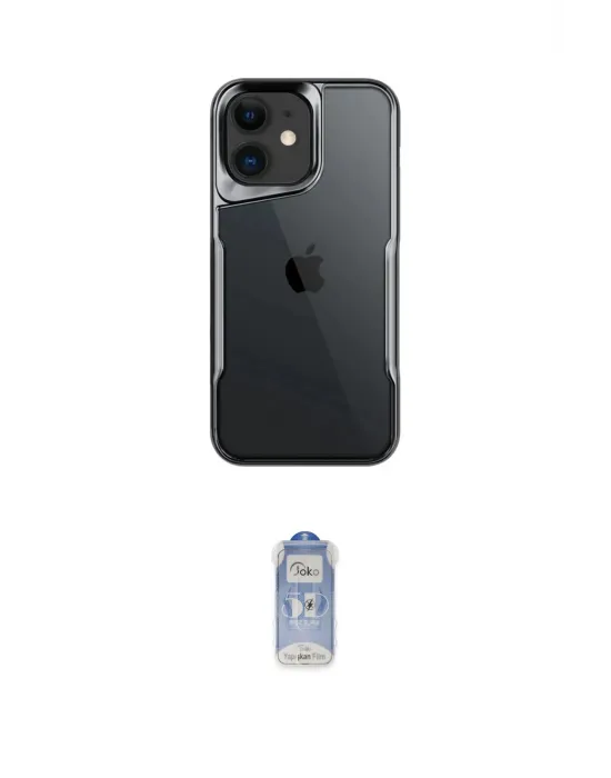 ieg™ iPhone 11 Kılıf Akış Çizgi Koleksiyonu - Siyah Joko Magic 5D Cam