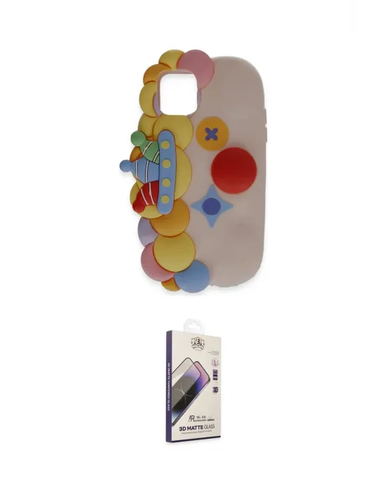 ieg™ iPhone 11 Kılıf Akış Yansıma - Siyah Bilvis 3D Mat Cam Ekran Koruyucu