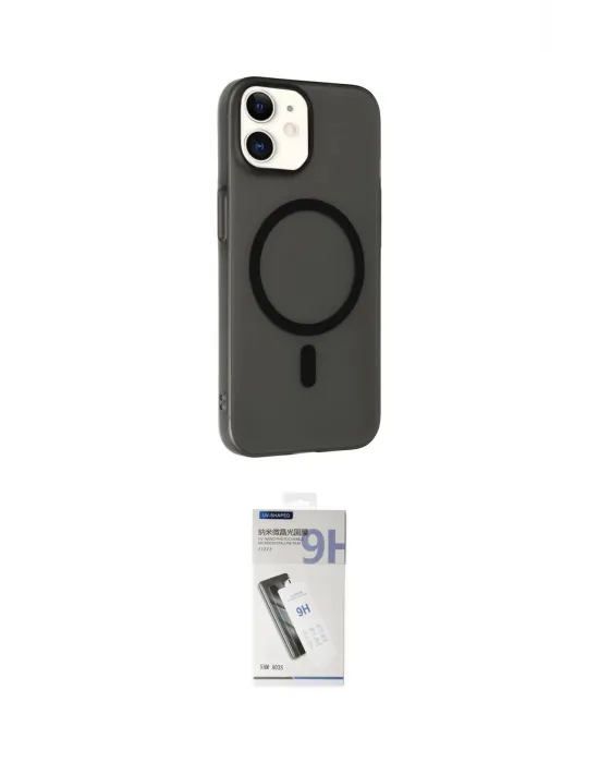 ieg™ iPhone 11 Kılıf Çekirdek Modern Prime - Şeffaf Uv Polymer Nano Ekran Koruyucu