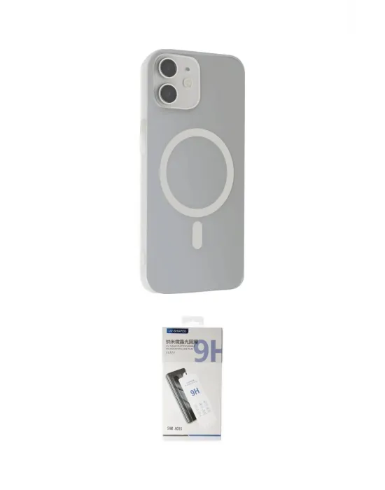 ieg™ iPhone 11 Kılıf Çekirdek Modern Prime - Şeffaf Uv Polymer Nano Ekran Koruyucu