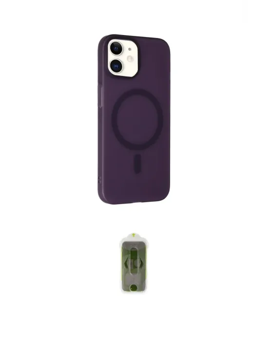 ieg™ iPhone 11 Kılıf Çekirdek Modern Prime - Siyah Joko Magic 5D Hayalet Cam