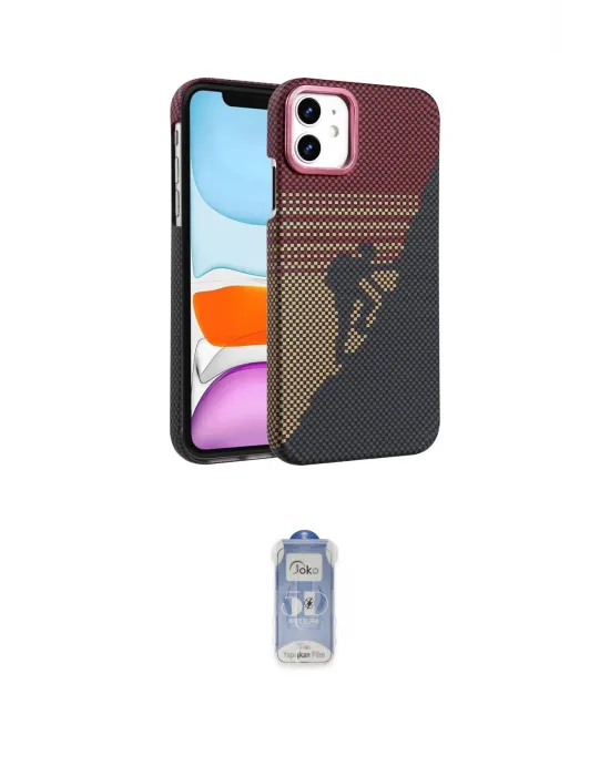 ieg™ iPhone 11 Kılıf Doruk Serisi - Siyah Joko Magic 5D Cam