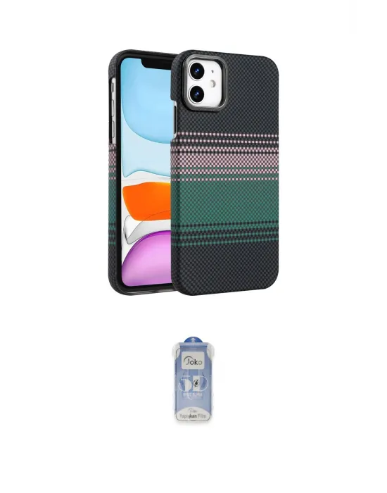 ieg™ iPhone 11 Kılıf Doruk Serisi - Siyah Joko Magic 5D Cam