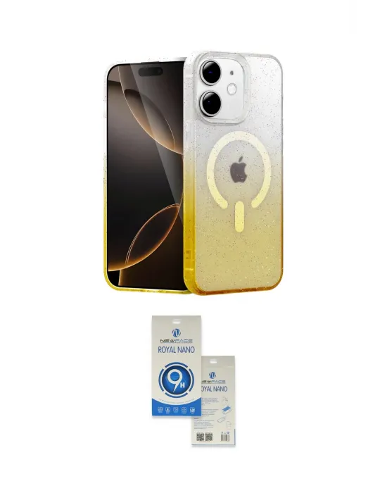 ieg™ iPhone 11 Kılıf Eksen Minimal Özel Seri - Şeffaf Royal Nano Ekran Koruyucu