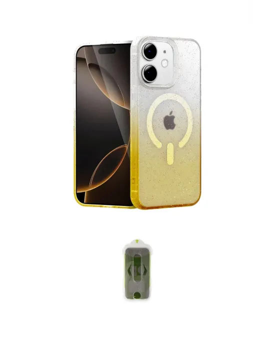 ieg™ iPhone 11 Kılıf Eksen Minimal Özel Seri - Siyah Joko Magic 5D Hayalet Cam