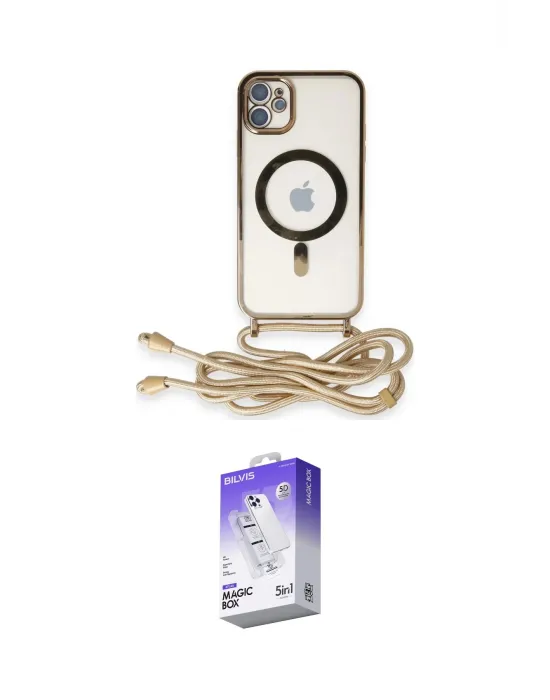 ieg™ iPhone 11 Kılıf Eksen Özel Seri - Siyah Bilvis 5in1 3D Magic Cam Ekran Koruyucu