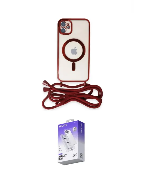 ieg™ iPhone 11 Kılıf Eksen Özel Seri - Siyah Bilvis 5in1 3D Magic Cam Ekran Koruyucu