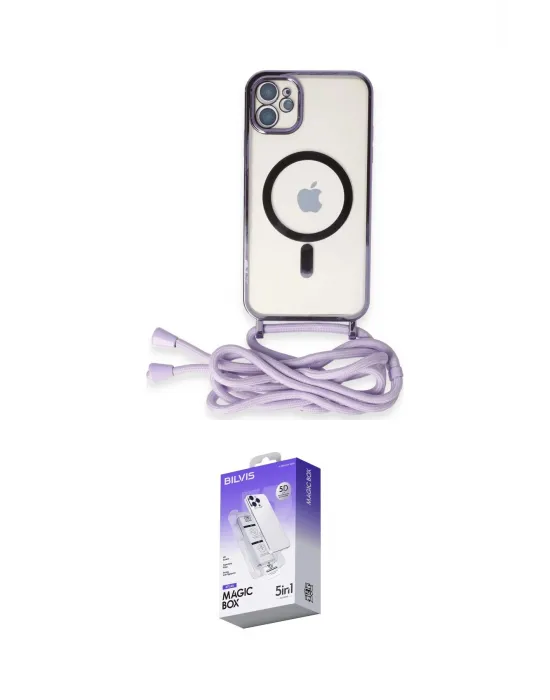 ieg™ iPhone 11 Kılıf Eksen Özel Seri - Siyah Bilvis 5in1 3D Magic Cam Ekran Koruyucu
