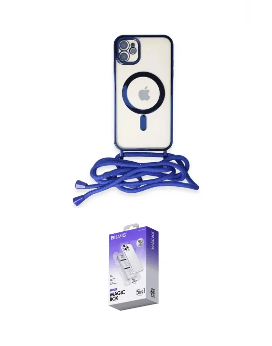 ieg™ iPhone 11 Kılıf Eksen Özel Seri - Siyah Bilvis 5in1 3D Magic Cam Ekran Koruyucu
