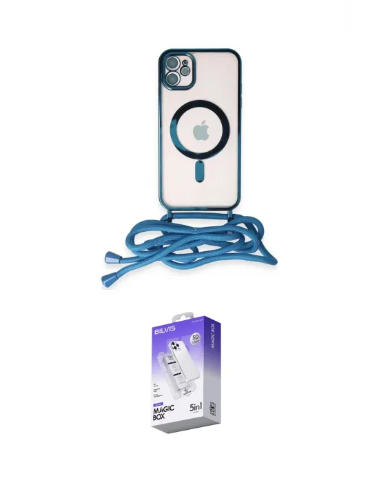 ieg™ iPhone 11 Kılıf Eksen Özel Seri - Siyah Bilvis 5in1 3D Magic Cam Ekran Koruyucu