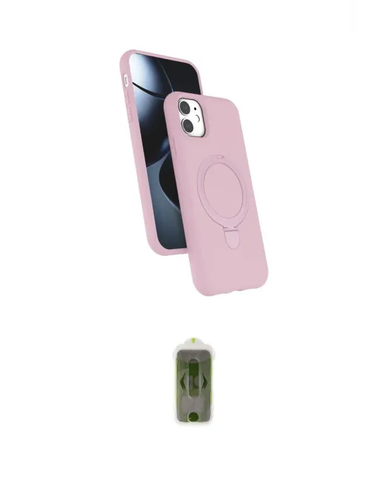 ieg™ iPhone 11 Kılıf İz Işık Koleksiyonu - Siyah Joko Magic 5D Hayalet Cam