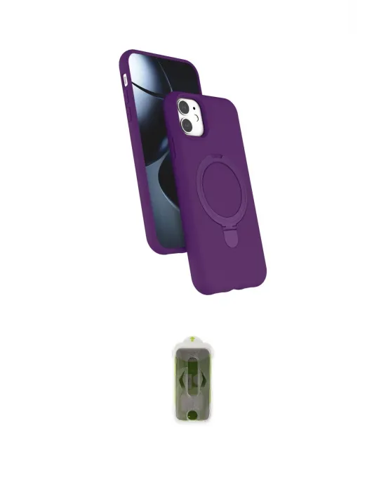 ieg™ iPhone 11 Kılıf İz Işık Koleksiyonu - Siyah Joko Magic 5D Hayalet Cam