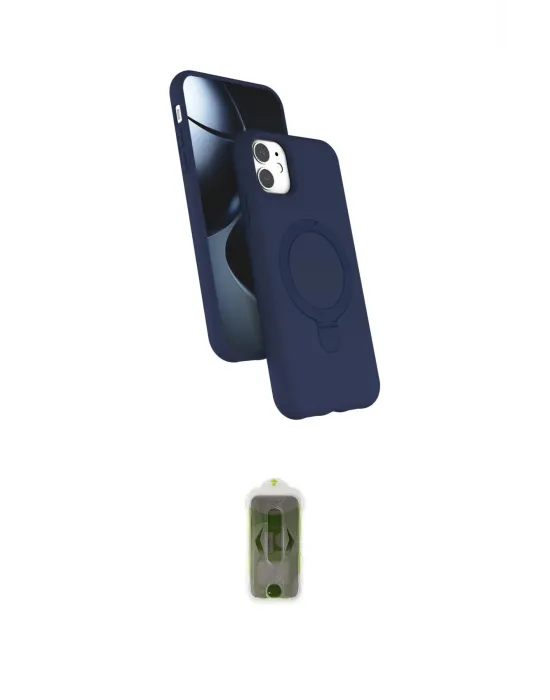 ieg™ iPhone 11 Kılıf İz Işık Koleksiyonu - Siyah Joko Magic 5D Hayalet Cam